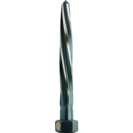 Bridge Reamer, Series 651S, 1516 Dia, 938 Overall Length, Tapered Point, Hex Shank, 1716 Sh